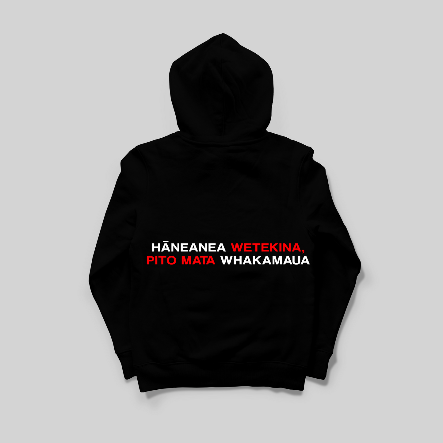 Hoodie Black w/ Whakatauaki